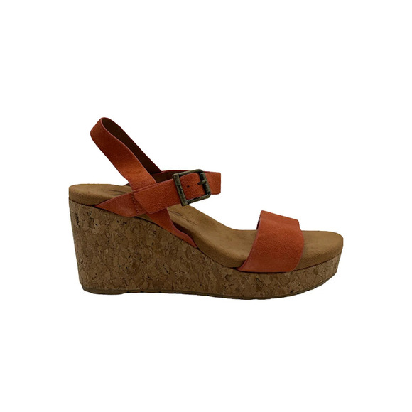 Zodiac Shoes - Zodiac Adjustable Strap Wedge Sandal Piper Chili - Medium